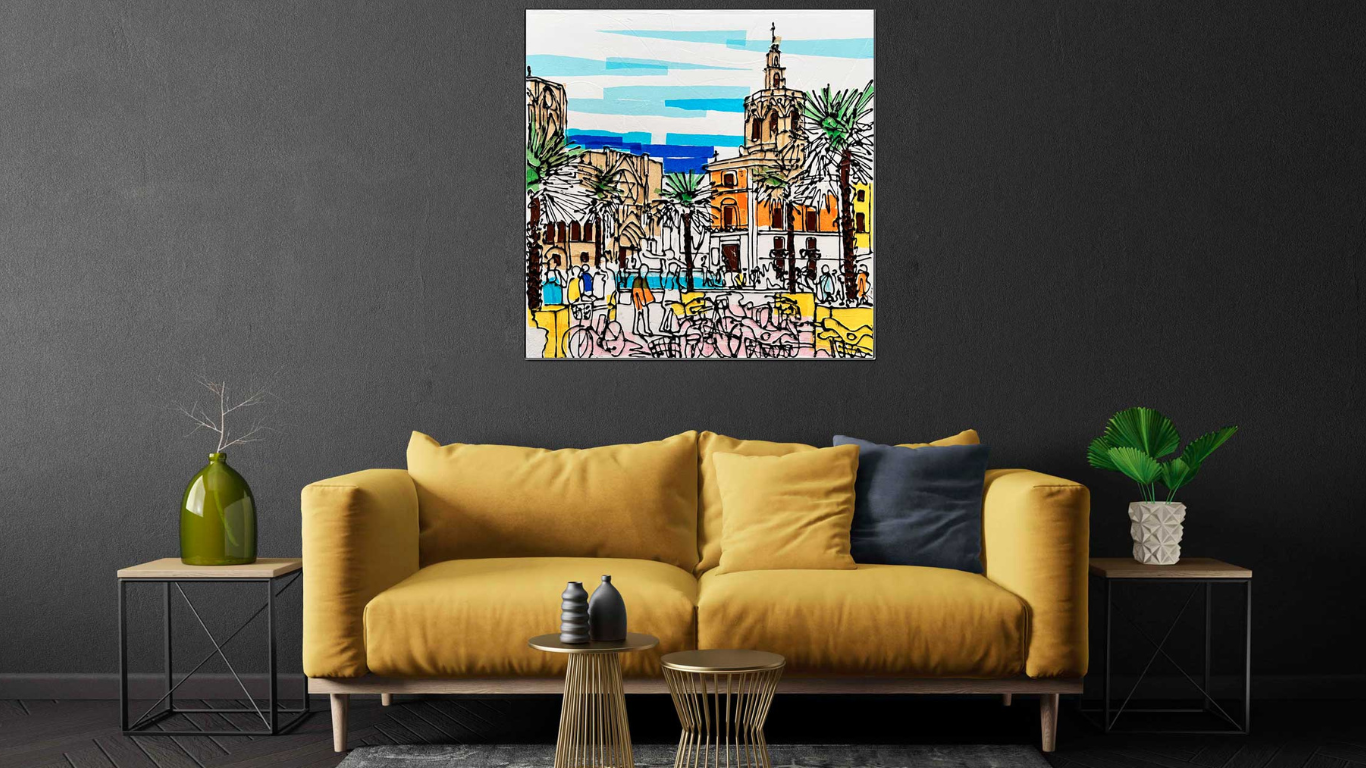 Comprar lienzos pintados a mano para decorar