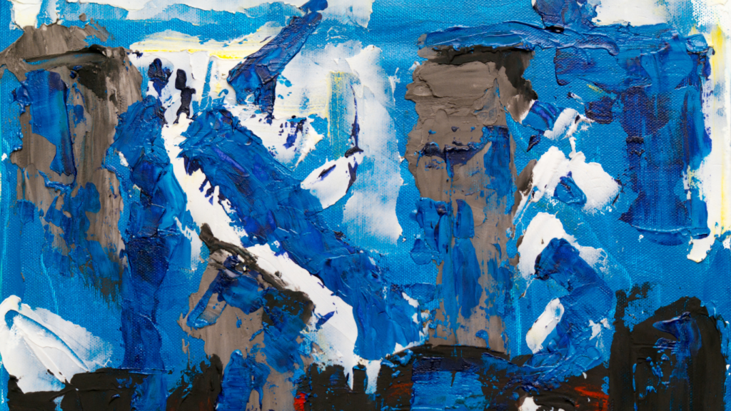 cuadro abstracto a mano